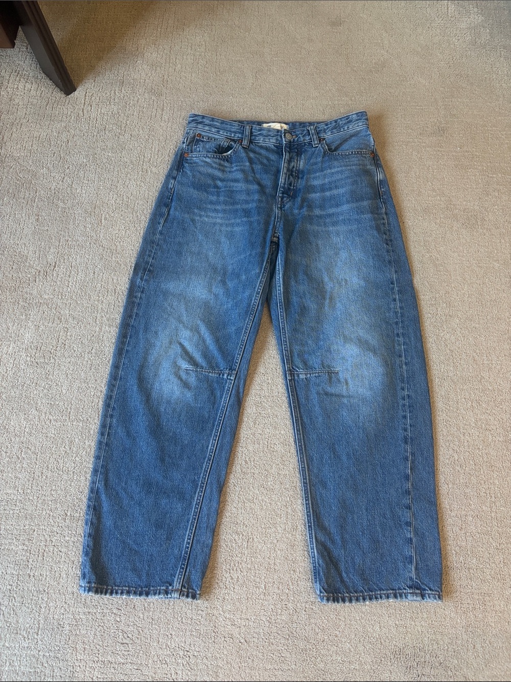Madewell Darted Barrel Leg Jean size 26